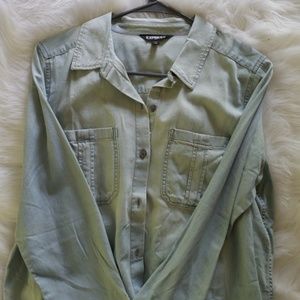Express denim button up